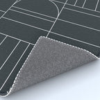 Deco Geometric 04 Black Rug Gallery Image 4