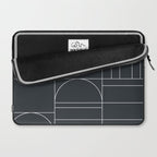 Deco Geometric 04 Black Laptop Sleeve Gallery Image 2