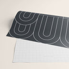 Deco Geometric 04 Black Wrapping Paper Gallery Image 2