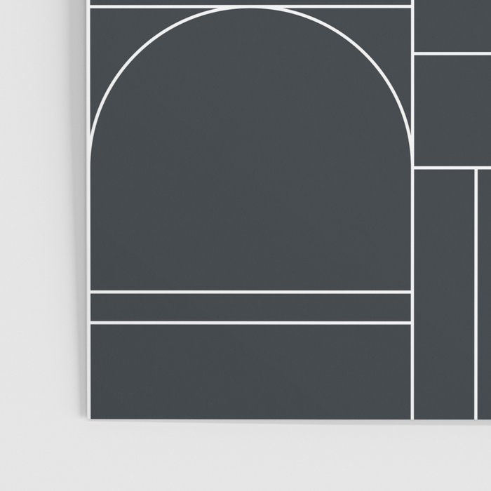 Deco Geometric 04 Black Poster Gallery Image 3