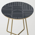 Deco Geometric 04 Black Side Table Gallery Image 2