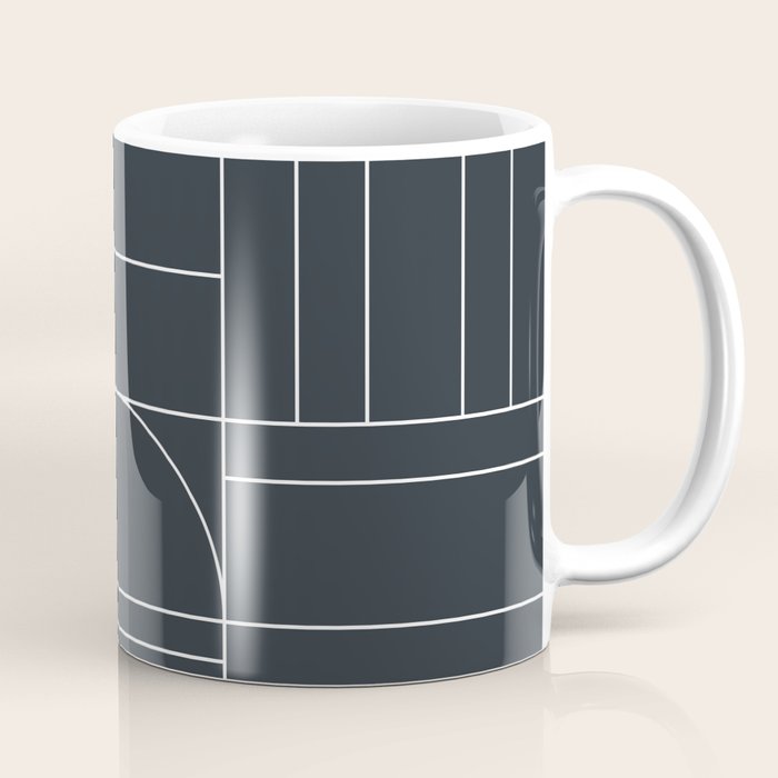 Deco Geometric 04 Black Coffee Mug Gallery Image 1