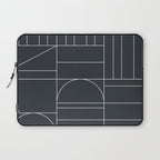 Deco Geometric 04 Black Laptop Sleeve Gallery Image 1