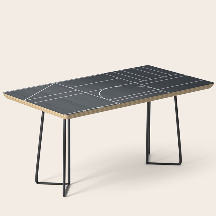 Deco Geometric 04 Black Coffee Table Gallery Image 1