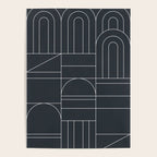 Deco Geometric 04 Black Poster Gallery Image 4