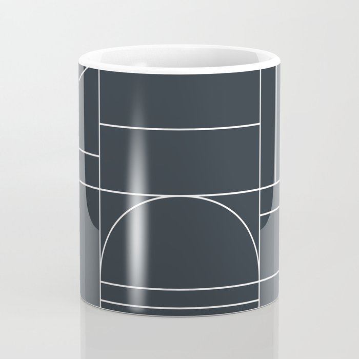 Deco Geometric 04 Black Coffee Mug Gallery Image 4