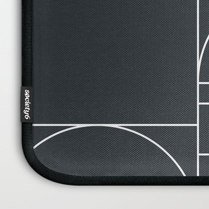 Deco Geometric 04 Black Laptop Sleeve Gallery Image 3