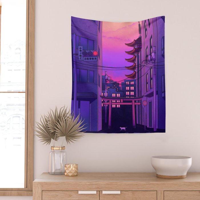 Tokyo Day Wall Tapestry Gallery Image 2