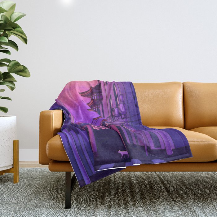 Tokyo Day Throw Blanket Gallery Image 1