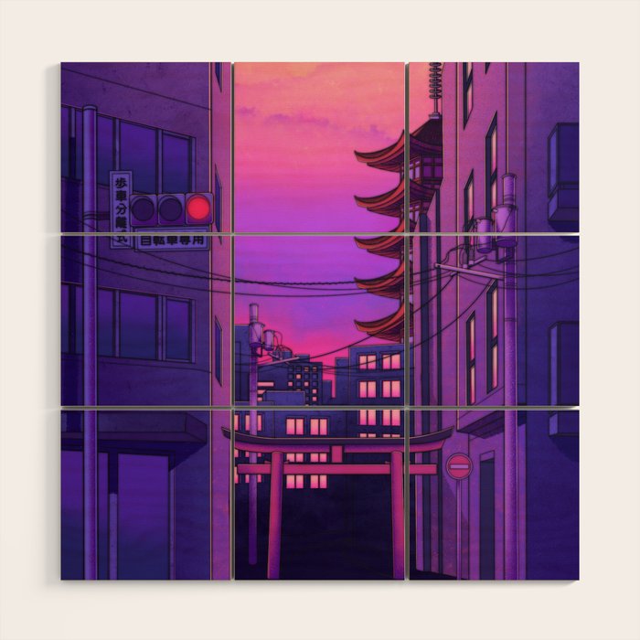 Tokyo Day Wood Wall Art