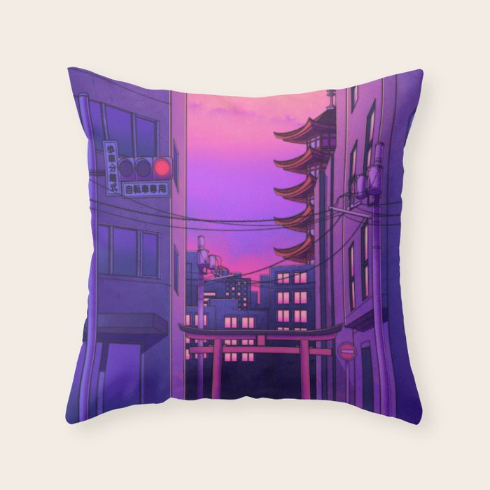 Tokyo Day Throw Pillow Gallery Image 6