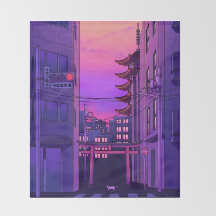 Tokyo Day Throw Blanket Gallery Image 2
