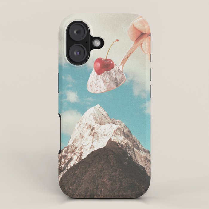 Sundae Summit - Cherry Ice cream Mountain Peak  iPhone Case Gallery Image 1