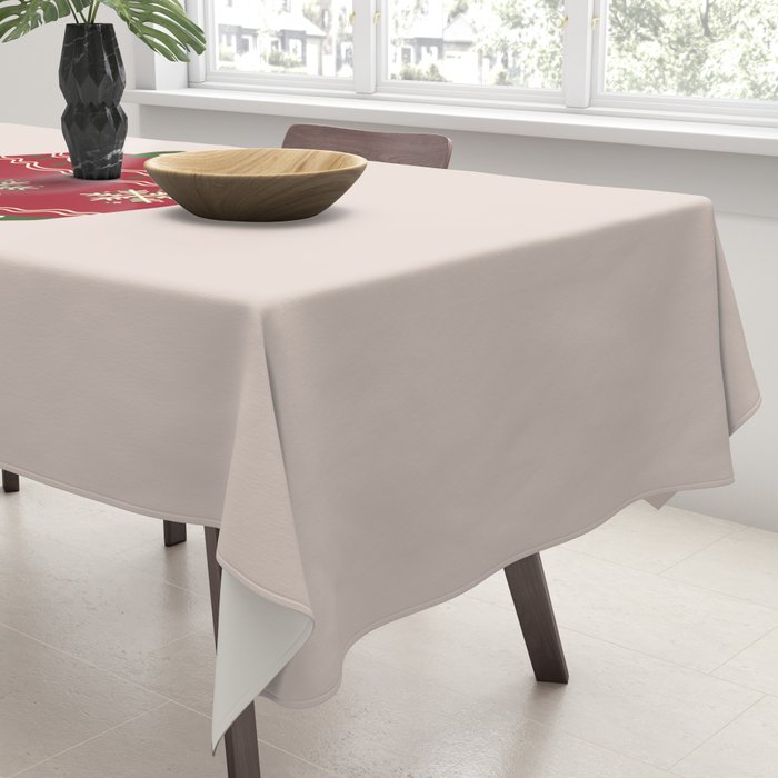 Christmas Bauble Red Tablecloth Gallery Image 3