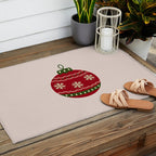 Christmas Bauble Red Outdoor Rug Gallery Image 2