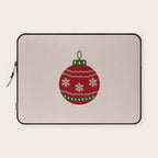 Christmas Bauble Red Laptop Sleeve Gallery Image 1