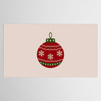 Christmas Bauble Red Tablecloth Gallery Image 2