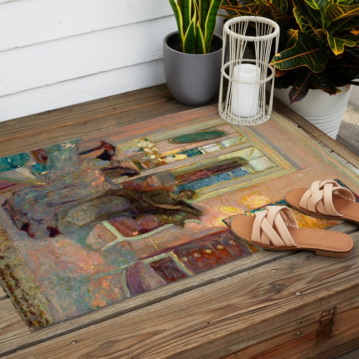 Edouard Vuillard Portrait of Princess Bibesco  Outdoor Rug Gallery Image 2