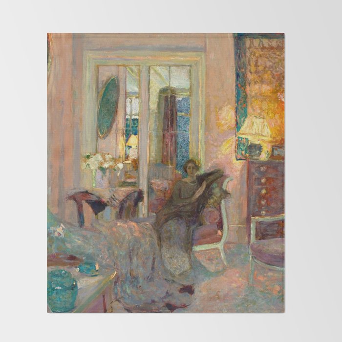 Edouard Vuillard Portrait of Princess Bibesco  Throw Blanket Gallery Image 2