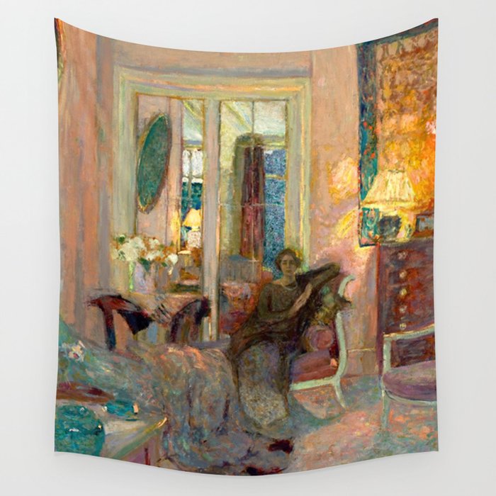 Edouard Vuillard Portrait of Princess Bibesco  Wall Tapestry Gallery Image 1