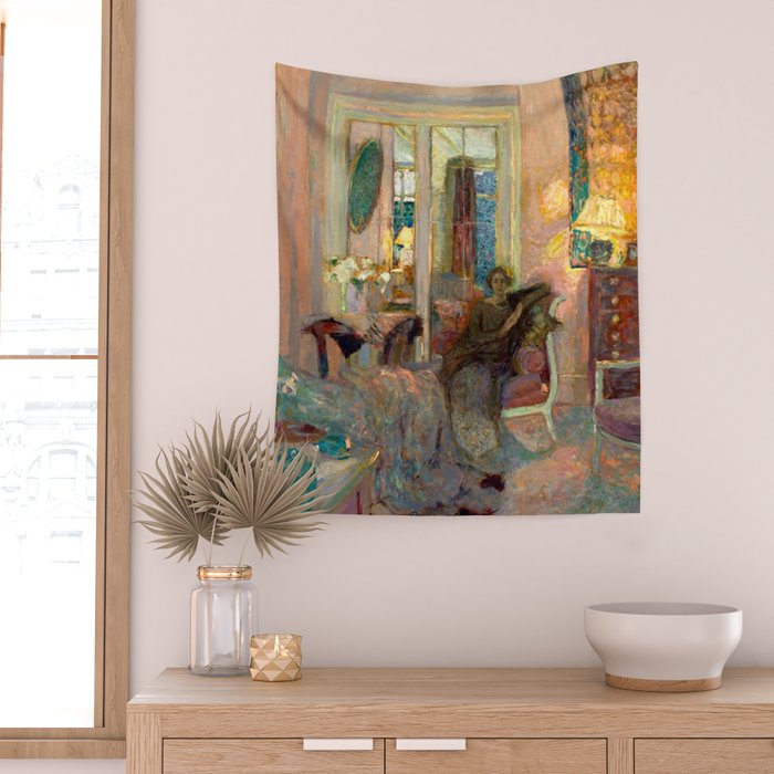 Edouard Vuillard Portrait of Princess Bibesco  Wall Tapestry Gallery Image 2