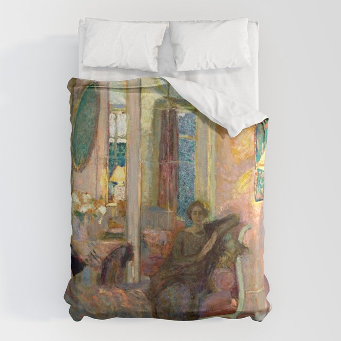 Edouard Vuillard Portrait of Princess Bibesco  Duvet Cover Gallery Image 1
