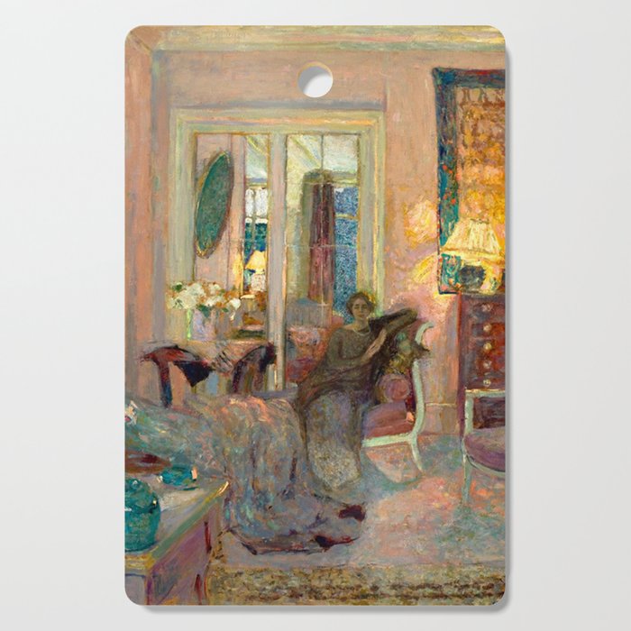 Edouard Vuillard Portrait of Princess Bibesco  Cutting Board Gallery Image 1