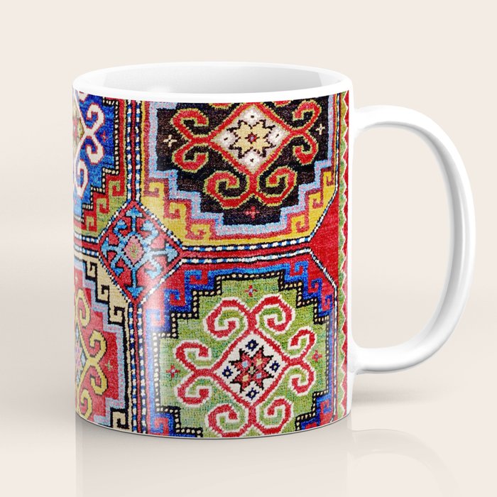 19th Century Armenian Kazak dated 1896 Coffee Mug Gallery Image 1