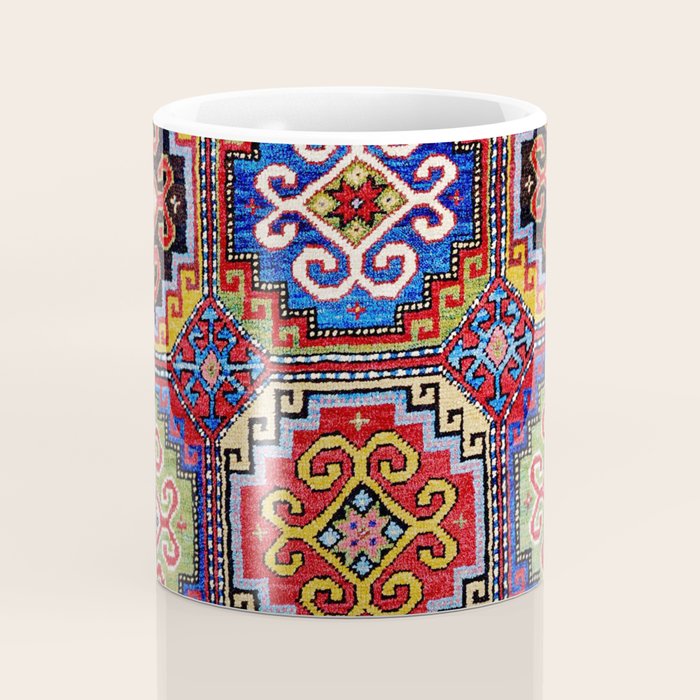 19th Century Armenian Kazak dated 1896 Coffee Mug Gallery Image 4