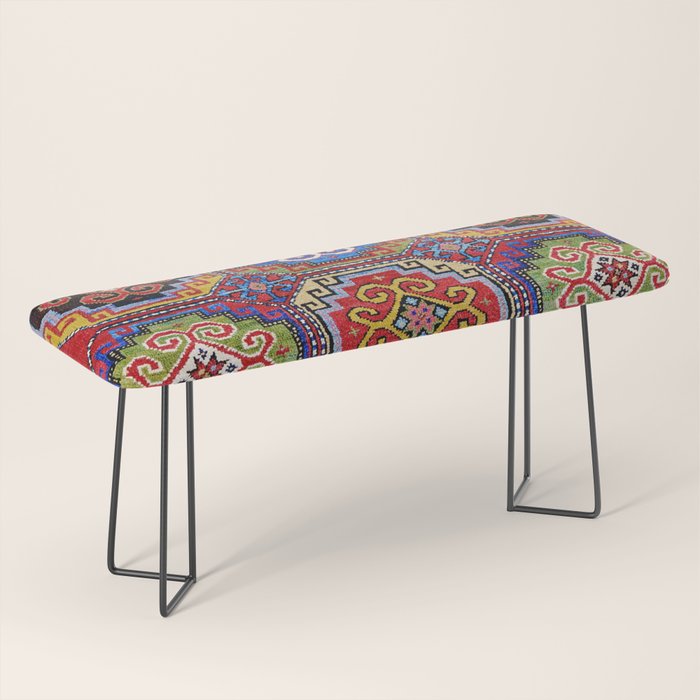 19th Century Armenian Kazak dated 1896 Bench Gallery Image 1