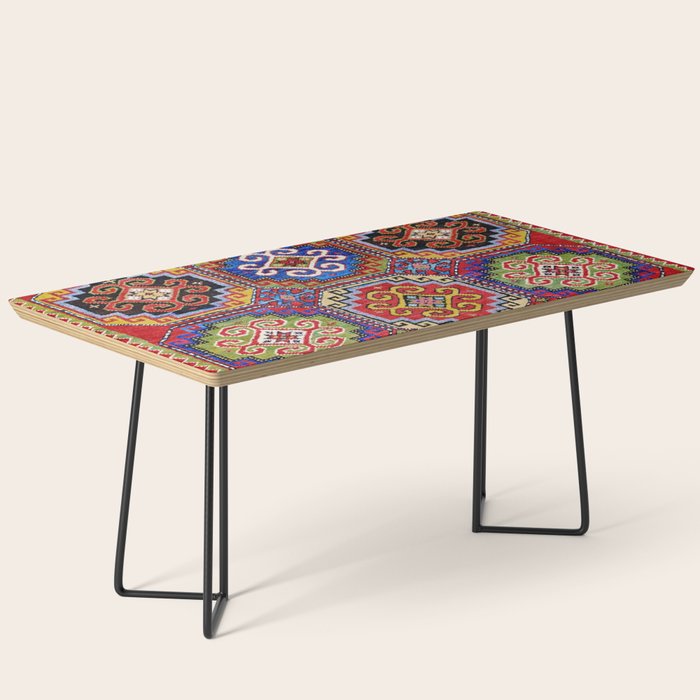 19th Century Armenian Kazak dated 1896 Coffee Table Gallery Image 1