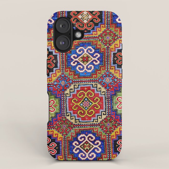 19th Century Armenian Kazak dated 1896 iPhone Case Gallery Image 1