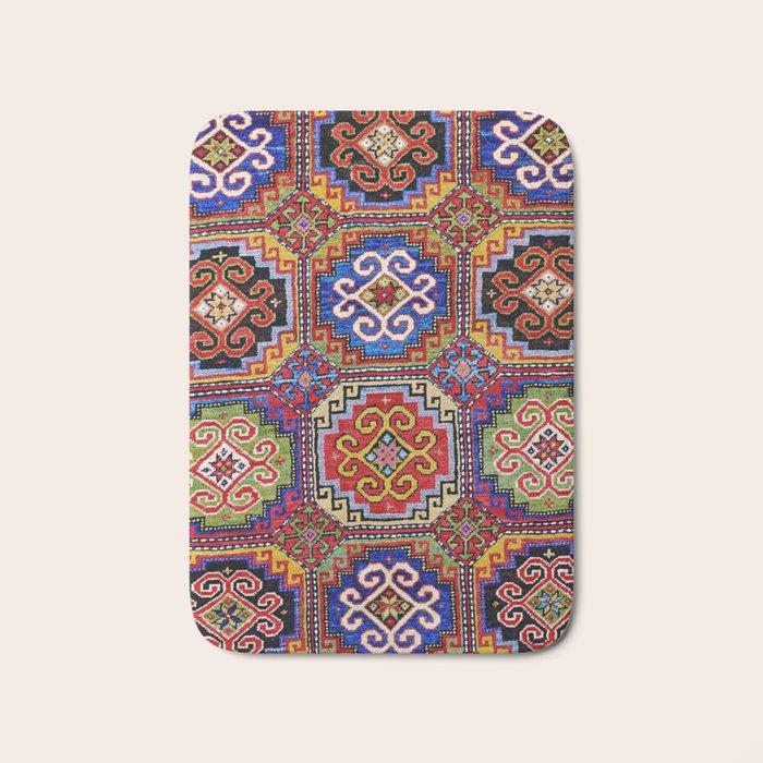 19th Century Armenian Kazak dated 1896 Bath Mat Gallery Image 1