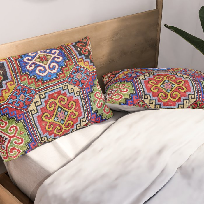 19th Century Armenian Kazak dated 1896 Pillow Sham Gallery Image 2