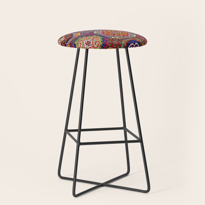 19th Century Armenian Kazak dated 1896 Stool Gallery Image 1