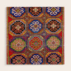 19th Century Armenian Kazak dated 1896 Wood Wall Art Gallery Image 1