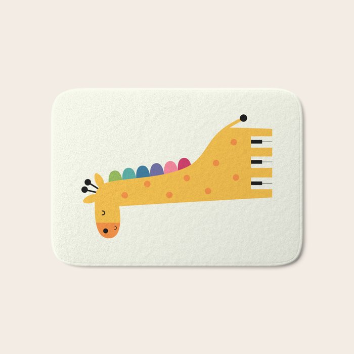 Giraffe Piano Bath Mat Gallery Image 1