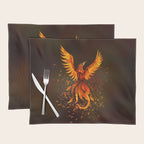 Rising Phoenix Bird  Placemat Gallery Image 1