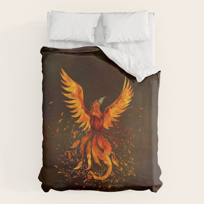 Rising Phoenix Bird  Duvet Cover Gallery Image 6