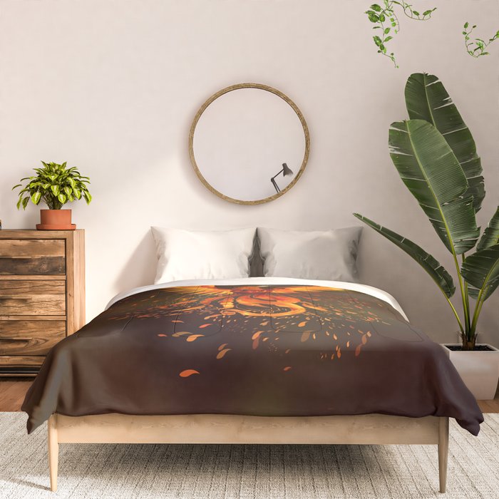 Rising Phoenix Bird  Comforter Gallery Image 3