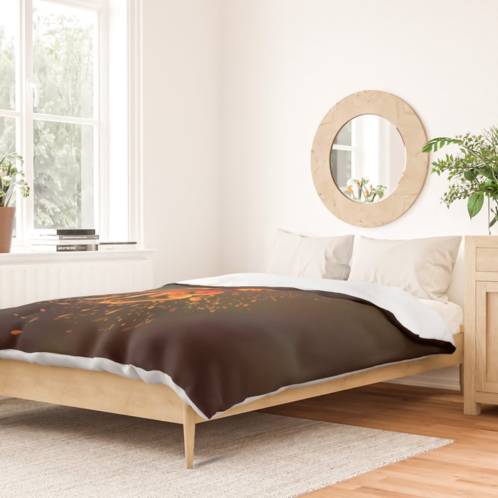 Rising Phoenix Bird  Duvet Cover Gallery Image 2