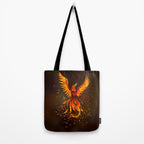 Rising Phoenix Bird  Tote Bag Gallery Image 2