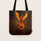 Rising Phoenix Bird  Tote Bag Gallery Image 1