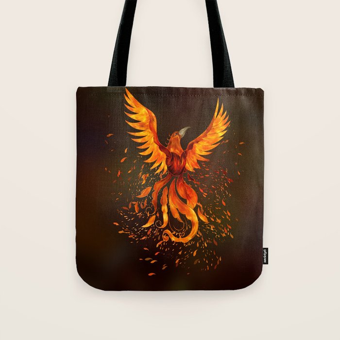 Rising Phoenix Bird  Tote Bag Gallery Image 1