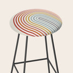 Minimalist colorful rainbow lines  Stool Gallery Image 2