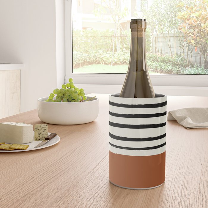 Burnt Orange x Stripes Wine Chiller Gallery Image 4