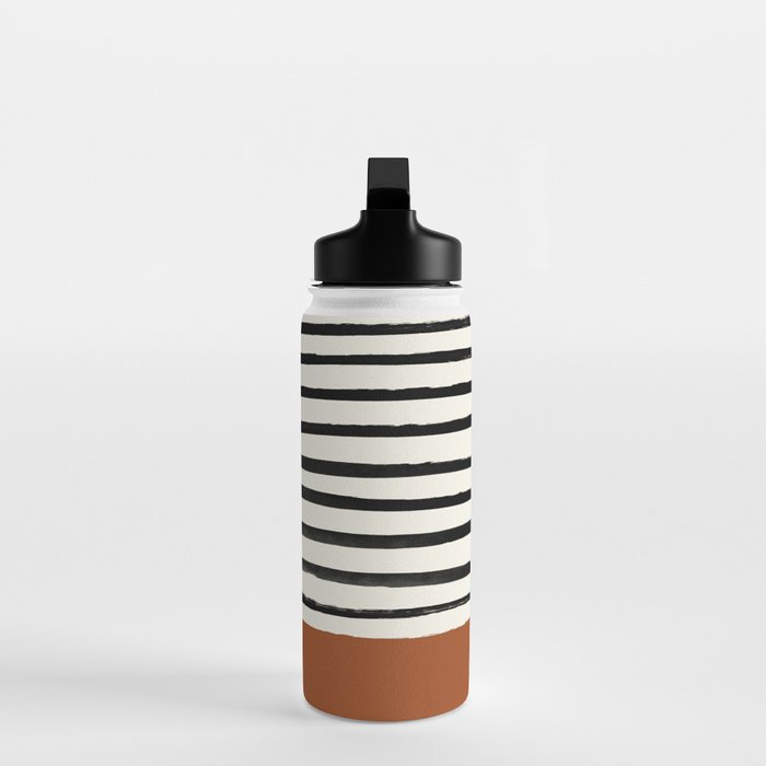 Burnt Orange x Stripes Water Bottle Gallery Image 3