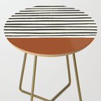 Burnt Orange x Stripes Side Table Gallery Image 2