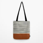 Burnt Orange x Stripes Tote Bag Gallery Image 2