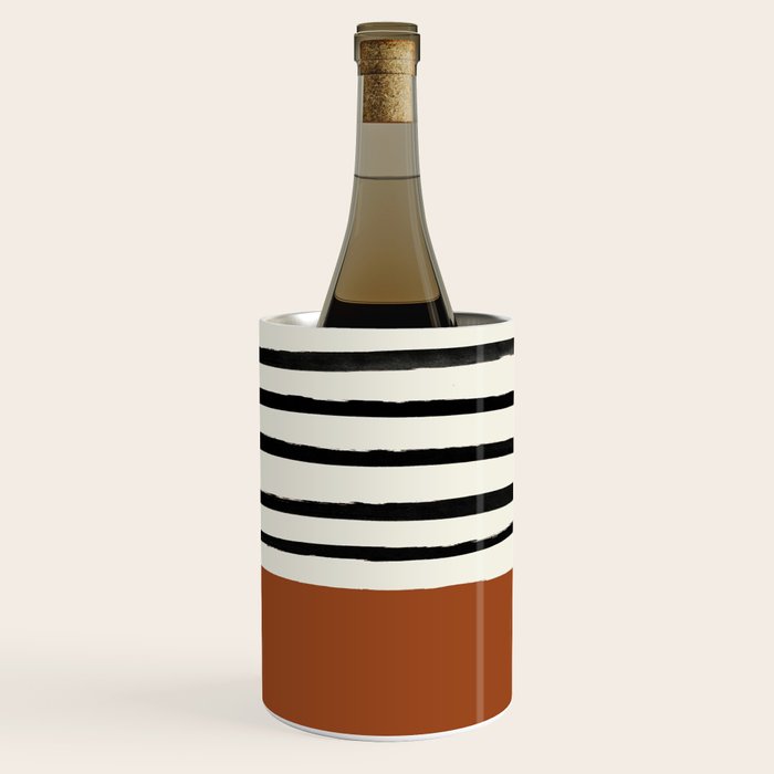 Burnt Orange x Stripes Wine Chiller Gallery Image 3